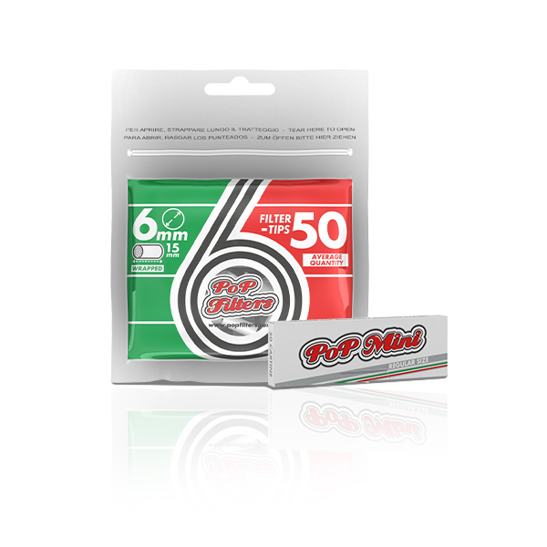 PoP mini White + bag da 50 filtri 6mm